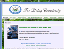 Tablet Screenshot of forlivingconsciously.com